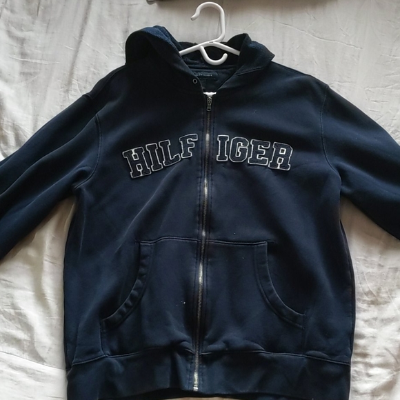 90s vintage Tommy Hilfiger zip-up hoodie - Picture 1 of 3